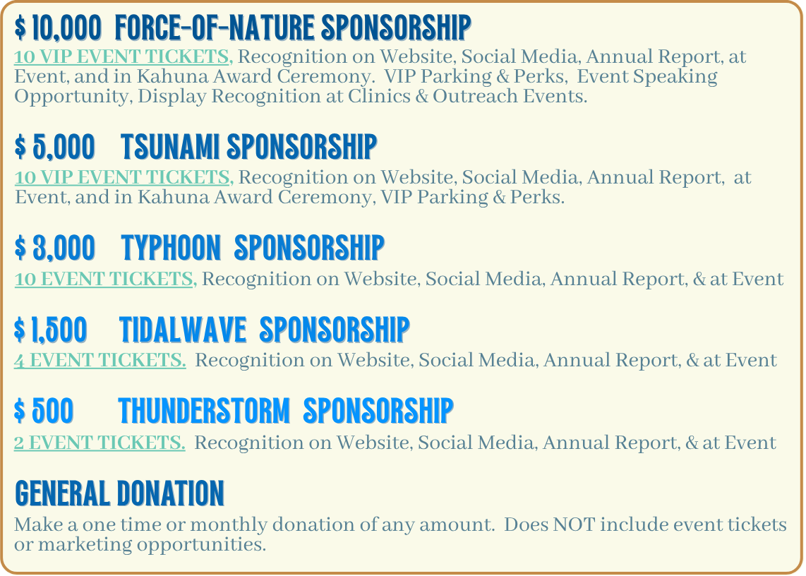 2025 Annual Sponsorship & Donation Form